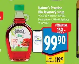 Albert Nature's Promise Bio Javorový sirup 250 ml nabídka