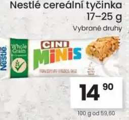Kubík potraviny Nestlé cereální tyčinka nabídka