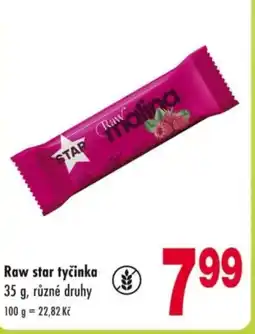 Raw star tyčinka