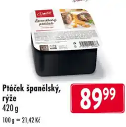 Qanto Ptáček španělský, rýže nabídka