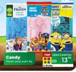 Tamda Foods Candy Planet jedlý papír nabídka