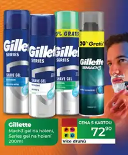 Tamda Foods Gillette Mach3 gel na holení, Series gel na holení nabídka