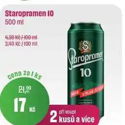 BonVeno Staropramen 10° 500 ml nabídka