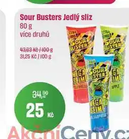 BonVeno Sour Busters Jedlý sliz 80 g nabídka
