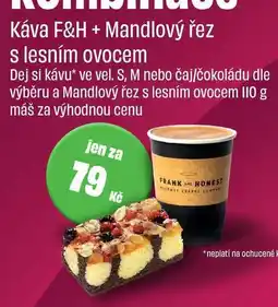 BonVeno Káva F&H + Mandlový řez s lesním ovocem nabídka