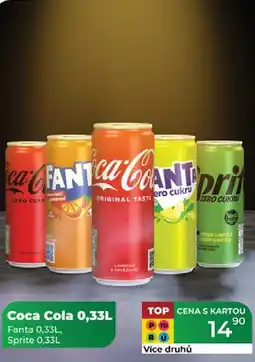 Tamda Foods Coca Cola 0,33L Fanta 0,33L, Sprite 0,33L 155706 DEAD ISEMEN TOP CENAS KARTOU Více druhů 14 90 nabídka