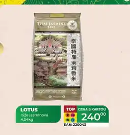 Tamda Foods LOTUS rýže jasmínová 4,54kg nabídka