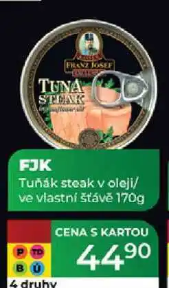 Tamda Foods Kaiser Franz Josef Exclusive Tuňák steak ve slunečnicovém oleji 170g nabídka