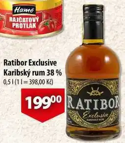 CBA Ratibor Exclusive Karibský rum 38%, 0,5 l nabídka