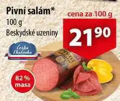 CBA Pivní salám, 100 g nabídka