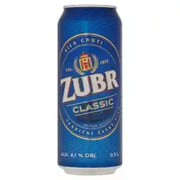CBA Zubr Classic světlé výčepní pivo 0,5l nabídka