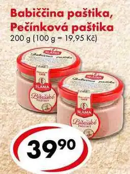 CBA Babiččina paštika, Pečínková paštika, 200 g nabídka