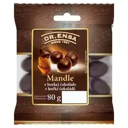 CBA Dr. Ensa Mandle v hořké čokoládě 80g nabídka