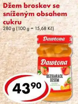 CBA Džem broskev se sníženým obsahem cukru, 280 g nabídka