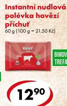 CBA Instantní nudlová polévka hovězí příchuť, 60 g nabídka