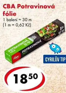 CBA CBA Potravinová fólie nabídka