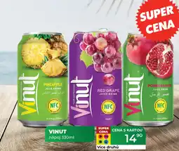 Tamda Foods VINUT nápoj nabídka