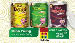 Tamda Foods Minh Trung sladká kaše nabídka