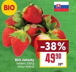 Billa BIO Jahody nabídka