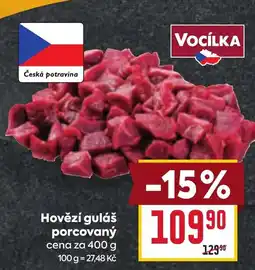 Billa Hovězí guláš porcovaný nabídka