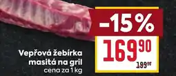 Billa Vepřová žebírka masitá na gril nabídka