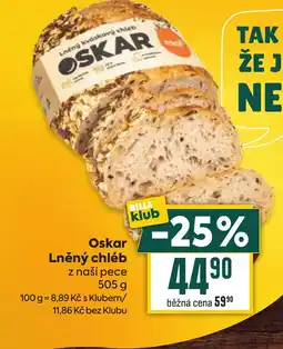 Billa Oskar Lněný chléb nabídka