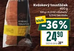 Billa Kváskový tousťáček nabídka