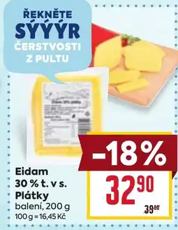 Billa Eidam 30% t. vs. Plátky nabídka