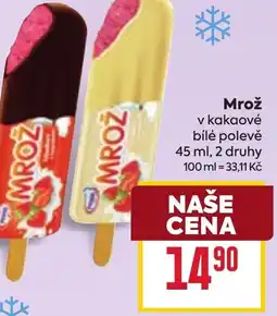 Billa Mrož v kakaové bílé polevě nabídka