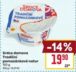 Billa Srdce domova Tradiční pomazánkové natur nabídka