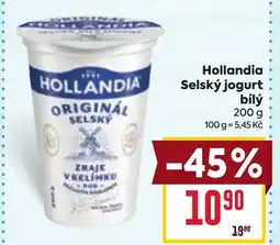 Billa Hollandia Selský jogurt bílý nabídka