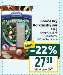 Billa Jihočeský Balkánský sýr nabídka