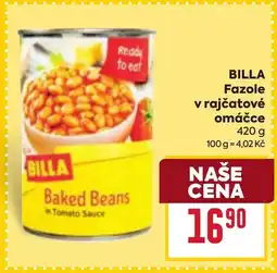 Billa BILLA Fazole v rajčatové omáčce nabídka