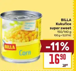 Billa BILLA Kukuřice super sweet nabídka