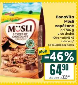 Billa Bona Vita Müsli zapékané nabídka