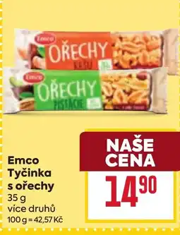 Billa Emco Tyčinka s ořechy nabídka