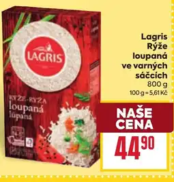 Billa Lagris Rýže loupaná ve varných sáčcích nabídka