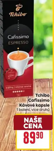 Billa Tchibo Cafissimo Kávové kapsle nabídka