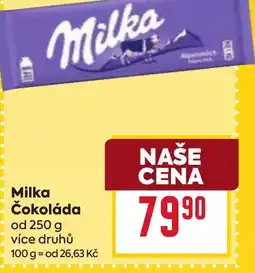 Billa Milka Čokoláda nabídka