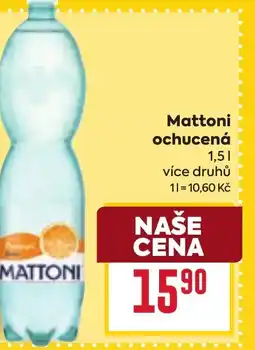 Billa MATTONI ochucená nabídka