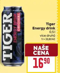 Billa Tiger Energy drink nabídka