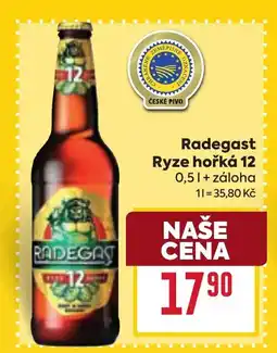 Billa Radegast Ryze hořká 12 nabídka