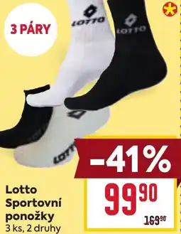 Billa Lotto Sportovní ponožky nabídka
