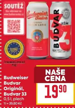 Billa Budweiser Budvar Originál, Budvar 33 nabídka