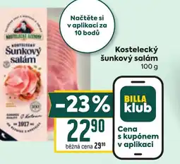 Billa Kostelecký šunkový salám nabídka