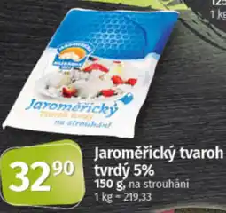 COOP TIP Jaroměřický tvaroh tvrdý 5% nabídka