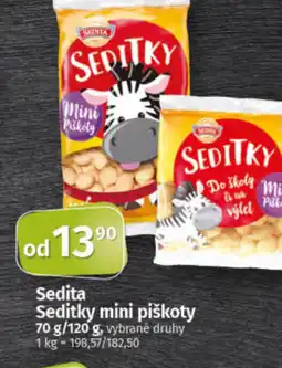 COOP TIP Sedita Seditky mini piškoty nabídka