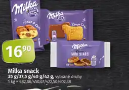 COOP TIP Milka snack nabídka