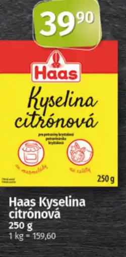 COOP TIP Haas Kyselina citrónová nabídka