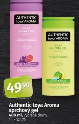 COOP TIP Authentic toya Aroma sprchový gel nabídka